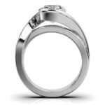 950 Platinum 2ct Super Cut Natural Diamond Twisted Vine Engagement Ring - Image 5