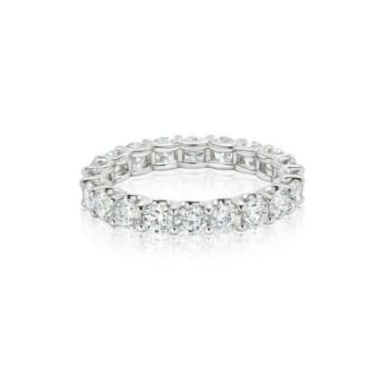 950 Platinum 2.00ct Natural Diamond Eternity Wedding Band