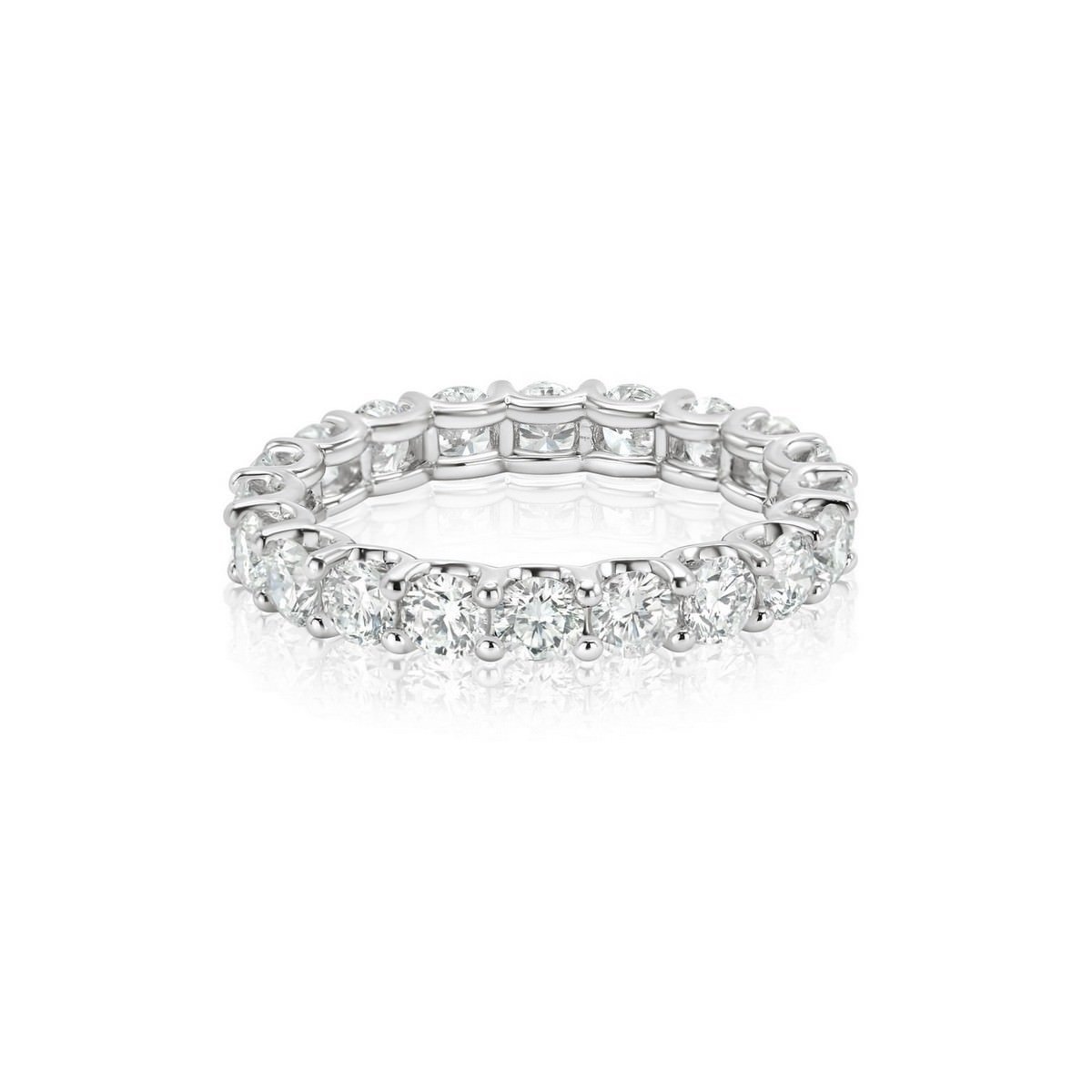 950 Platinum 2.00ct Natural Diamond Eternity Wedding Band