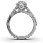 950 Platinum 2ct Super Cut Natural Diamond Prong Engagement Ring - Image 3