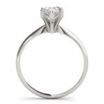 950 Platinum 1ct Pear-Cut Lab Diamond 6-Prong Engagement Ring - Image 2