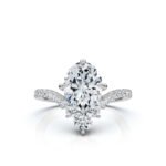 950 Platinum 2.4ct Super Cut Natural Diamond Engagement Ring