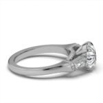950 Platinum 2.6ct Super Cut Natural Diamond Prong Engagement Ring - Image 4