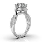 950 Platinum 2.1ct Super Cut Moissanite Diamond Oval Engagement Ring - Image 2