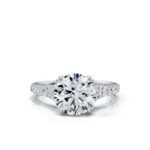 950 Platinum 2.5ct Super Cut Moissanite Diamond Engagement Ring - Image 2