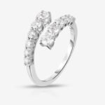950 Platinum 1.20ct Round Lab Diamond Graduated Wedding Ring - Image 2