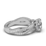 950 Platinum 2ct Round Natural Diamond Prong Setting Engagement Ring - Image 2