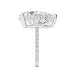 950 Platinum 10.43ct Double Pear Lab Diamond Prong Toi Et Moi Engagement Ring - Image 3
