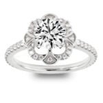 950 Platinum 2.3ct Super Cut Natural Diamond Micro-Prong Engagement Ring