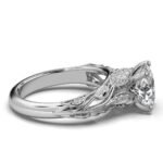 950 Platinum 2ct Oval Natural Diamond Solitaire Engagement Ring - Image 3