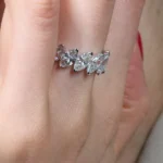 950 Platinum 6.83ct Marquise Lab Diamond Ring - Image 2