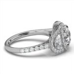 950 Platinum 2ct Round Natural Diamond Micro Prong Engagement Ring - Image 5
