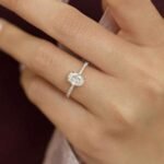 950 Platinum 2.95ct Oval Natural Diamond Hidden Halo Engagement Ring - Image 5