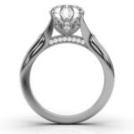 950 Platinum 2ct Super Cut Natural Diamond Prong Engagement Ring - Image 5