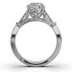 950 Platinum 2ct Super Cut Natural Diamond Prong Engagement Ring - Image 5