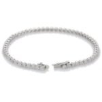 950 Platinum 2.01ct Round Natural Diamond Prong Adjustable Bracelet - Image 3