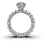 950 Platinum 2ct Super Cut Moissanite Diamond Round Ring - Image 5