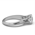 950 Platinum 2ct Super Cut Natural Diamond Prong Engagement Ring - Image 4