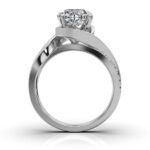 950 Platinum 2ct Round Natural Diamond Prong Proposal Engagement Ring - Image 5