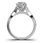 950 Platinum 2.2ct Round Moissanite Diamond Ring - Image 4