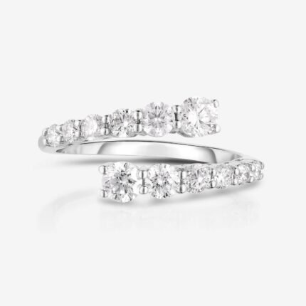 950 Platinum 1.20ct Round Lab Diamond Graduated Wedding Ring