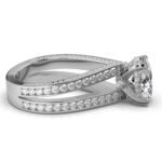 950 Platinum 4.2ct Oval Natural Diamond Halo Engagement Ring - Image 3