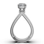 950 Platinum 4.2ct Oval Natural Diamond Halo Engagement Ring - Image 4
