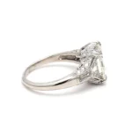 950 Platinum 5.06ct Asscher Cut Natural Diamond Wedding Ring - Image 6