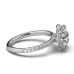 950 Platinum 2ct Super Cut Natural Diamond Micro Prong Engagement Ring - Image 4