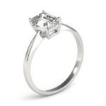 950 Platinum 1ct Emerald-Cut Lab Diamond Engagement Ring - Image 2