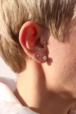 950 Platinum 0.60ct Round Moissanite Diamond Solitaire Stud Earrings - Image 6