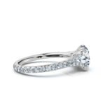 950 Platinum 2.5ct Super Cut Moissanite Diamond Engagement Ring - Image 4