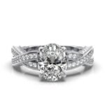 950 Platinum 2.7ct Super Cut Natural Diamond Prong Solitaire Engagement Ring