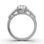 950 Platinum 2ct Super Cut Natural Diamond Prong Engagement Ring - Image 5