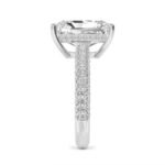 950 Platinum 5.71ct Radiant Cut Natural Diamond Engagement Ring - Image 3