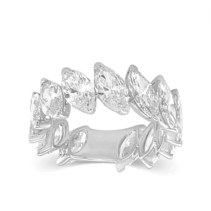 950 Platinum 6.83ct Marquise Lab Diamond Ring