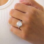 950 Platinum 2ct Oval Natural Diamond Solitaire Engagement Ring - Image 3