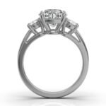950 Platinum 2ct Super Cut Natural Diamond Prong Engagement Ring - Image 5