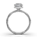 950 Platinum 2ct Round Natural Diamond Micro Prong Engagement Ring - Image 5