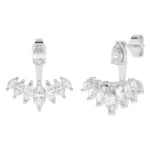 950 Platinum 2.08ct Marquise Moissanite Diamond Earrings