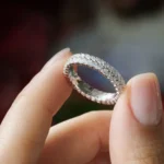 950 Platinum 1.82ct Marquise Lab Diamond Prong Anniversary Ring - Image 4