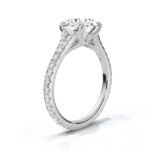 950 Platinum 2.5ct Super Cut Moissanite Diamond Engagement Ring - Image 5