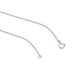 950 Platinum 0.25ct Lab Diamond Solitaire Pendant Necklace - Image 3