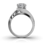 950 Platinum 2.1ct Super Cut Moissanite Diamond Oval Engagement Ring - Image 3