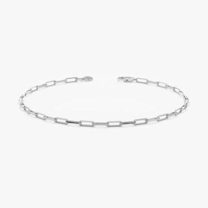 950 Platinum Paperclip Chain Bracelet