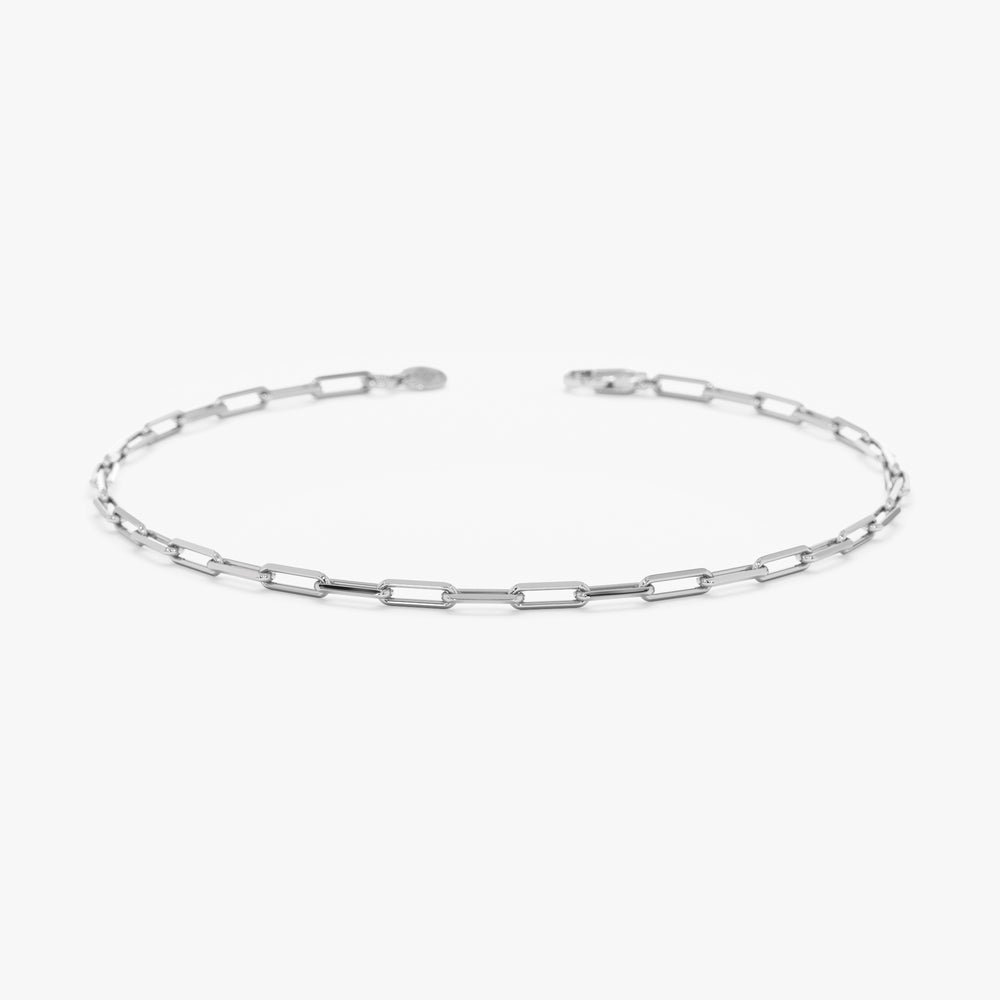 950 Platinum Paperclip Chain Bracelet