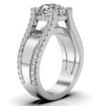 950 Platinum 2ct Round Natural Diamond Engagement Ring - Image 5