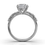 950 Platinum 2ct Round Super Cut Natural Diamond Engagement Ring - Image 4