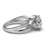 950 Platinum 2.1ct Super Cut Moissanite Diamond Oval Engagement Ring - Image 4