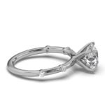 950 Platinum 2Ct Super Cut Natural Diamond Solitaire Engagement Ring - Image 3